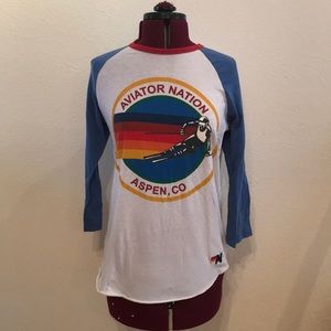 Aviator Nation ASPEN baseball tee